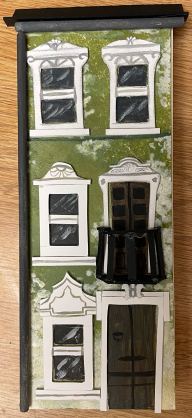 "San Fransisco Building Model," mixed media. 2022.