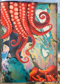 "Sea Zine," magazine collage. 2022.